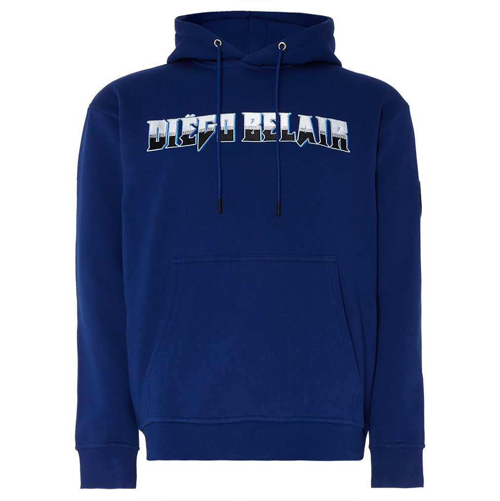 Blue Diego Belair hoodie with front logo